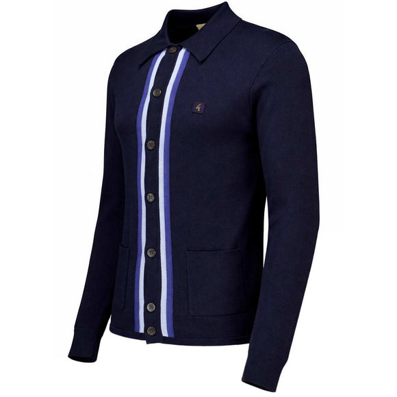Gabicci Vintage Remmy Button Through Cardigan Navy 