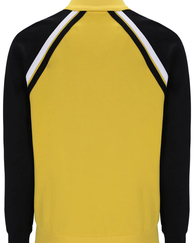 Sergio Tacchini Ghibli Davis Track Top in Black/Yellow