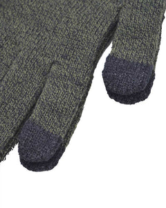 Lambretta Touch Screen Gloves Khaki/Charcoal - Raw Menswear
