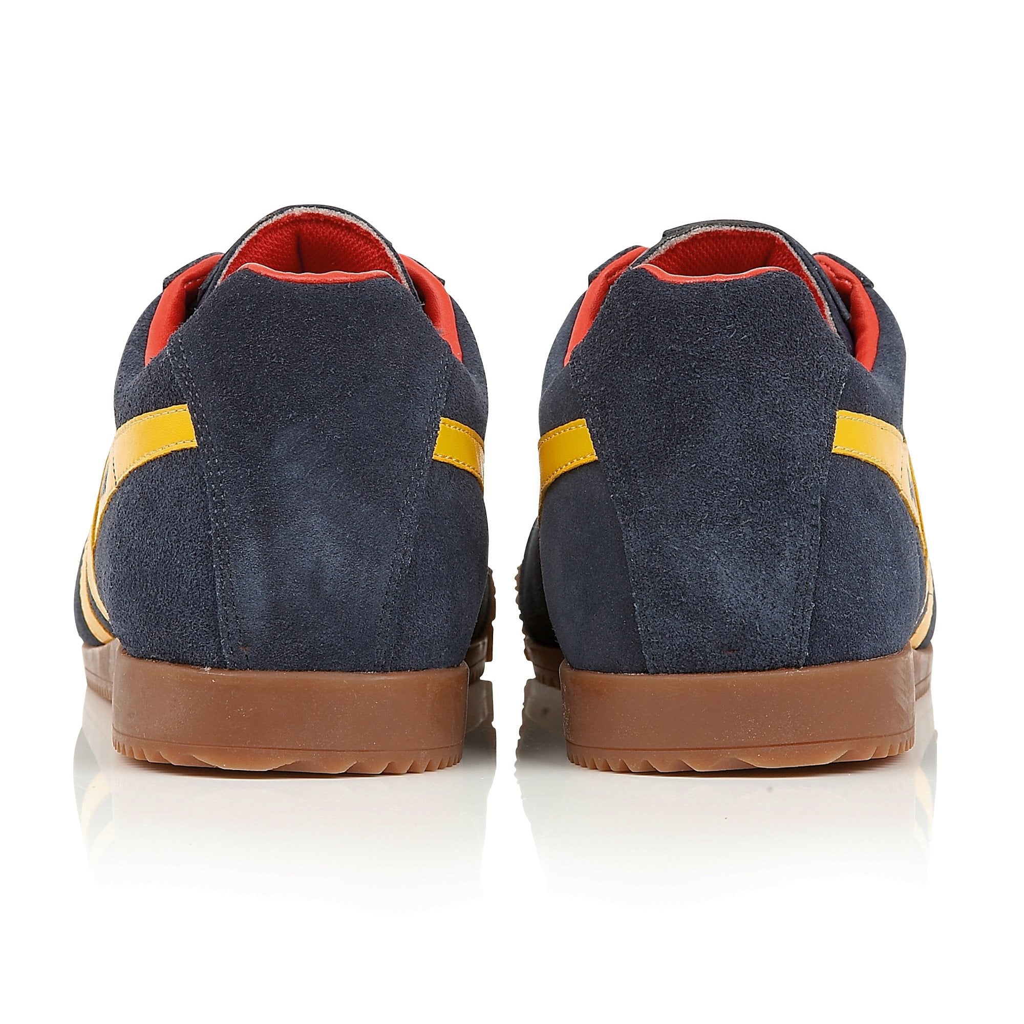 Gola Classics Harrier Suede Trainers Navy/Sun/Red - Raw Menswear