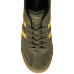 Lade das Bild in den Galerie-Viewer, Gola Classics Harrier Suede Trainers Khaki/Sun/Black - Raw Menswear
