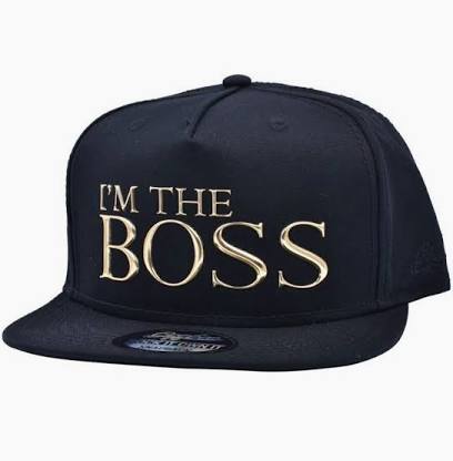 Carbon 212 I'm The Boss Snapback Flat Peak Cap Black/Gold - 1222