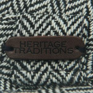 Heritage Elwood Tweed Trilby Hat Black/White Herringbone - Raw Menswear