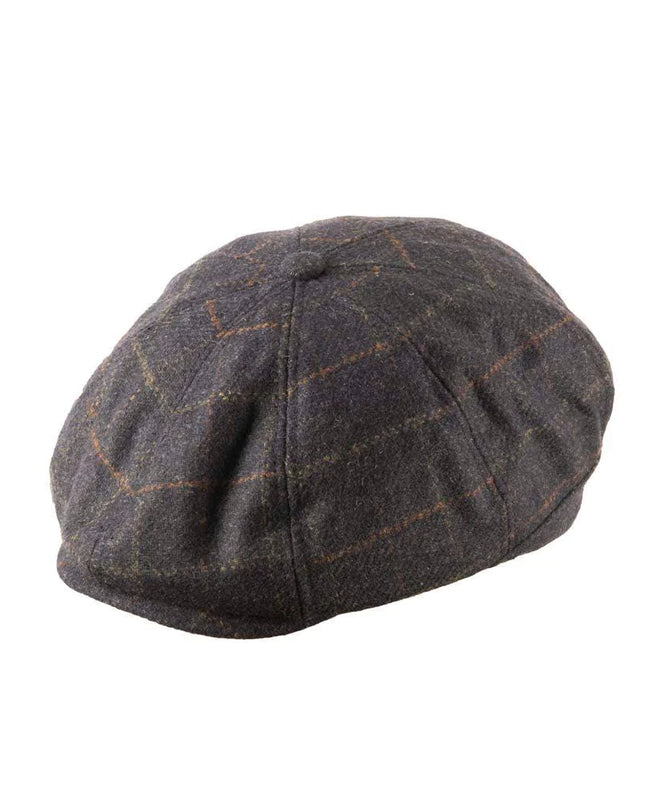 Tommy Tweed Baker Boy Cap Blue Box Check - Raw Menswear