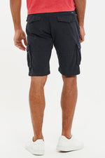 Charger l&#39;image dans la galerie, Threadbare Biscay Cargo Belted Shorts Navy - Raw Menswear
