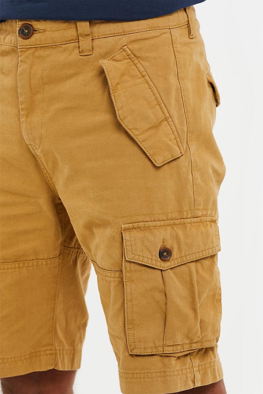 Threadbare Lugo Cargo Shorts Camel -Raw Menswear