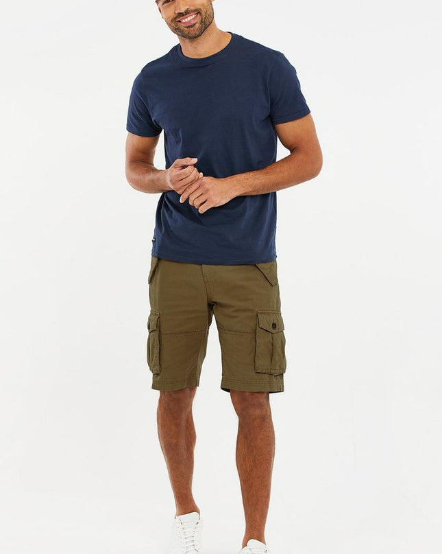 Threadbare Lugo Cargo Shorts Khaki - Raw Menswear