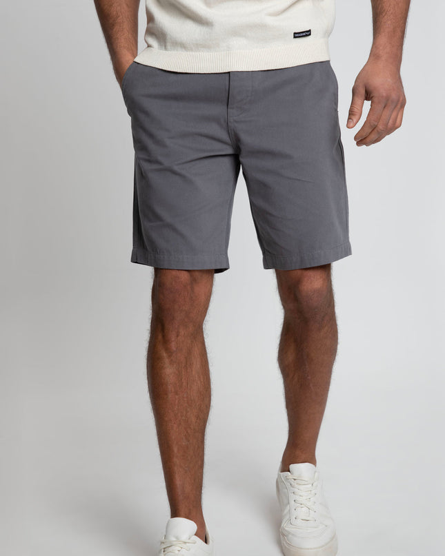 Threadbare Southsea Cotton Chino Shorts Slate - Raw Menswear