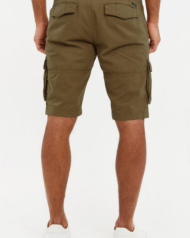 Threadbare Lugo Cargo Shorts Khaki - Raw Menswear