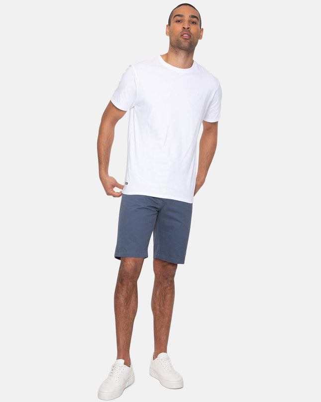 Threadbare Southsea Cotton Chino Shorts Misty Blue - Raw Menswear