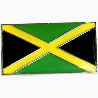 Jamaican Flag Pin Badge 