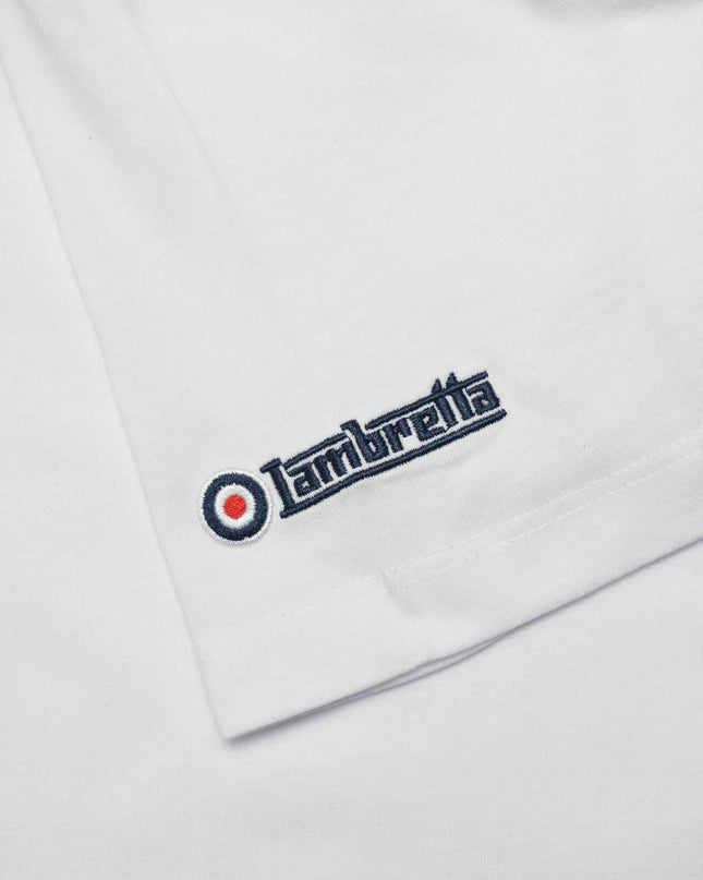 Lambretta Helmet Tee in White