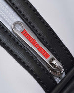 Load image into Gallery viewer, Lambretta Logo Flight Bag Black / White - Raw Menswear
