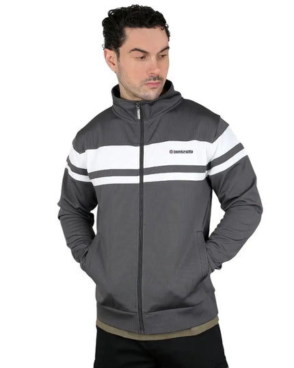 Lambretta Championship Track Top in Iron Grey