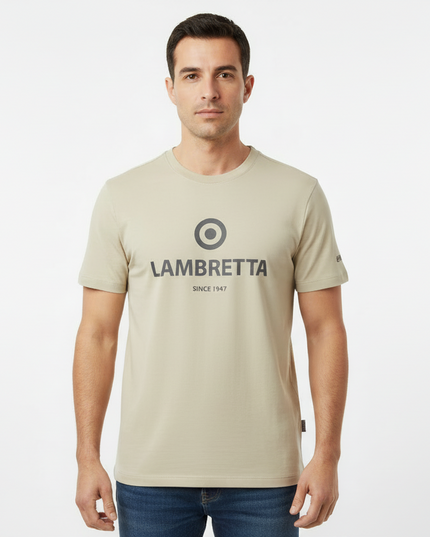 Lambretta Brand Target Tee in Tofu - 338