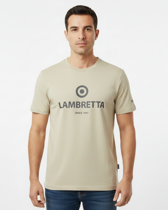 Lambretta Brand Target Tee in Tofu - 338