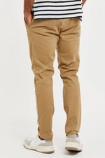 Charger l&#39;image dans la galerie, Threadbare Marley Cotton Twill Chino Trousers With Stretch Stone - Raw Menswear
