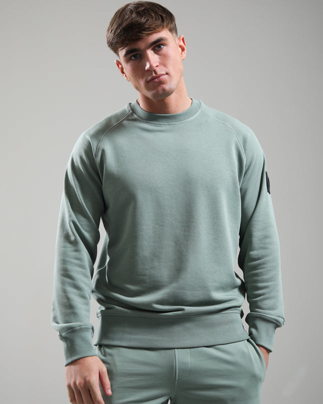 Marshall Artist Siren Crewneck Sweater Sage Green