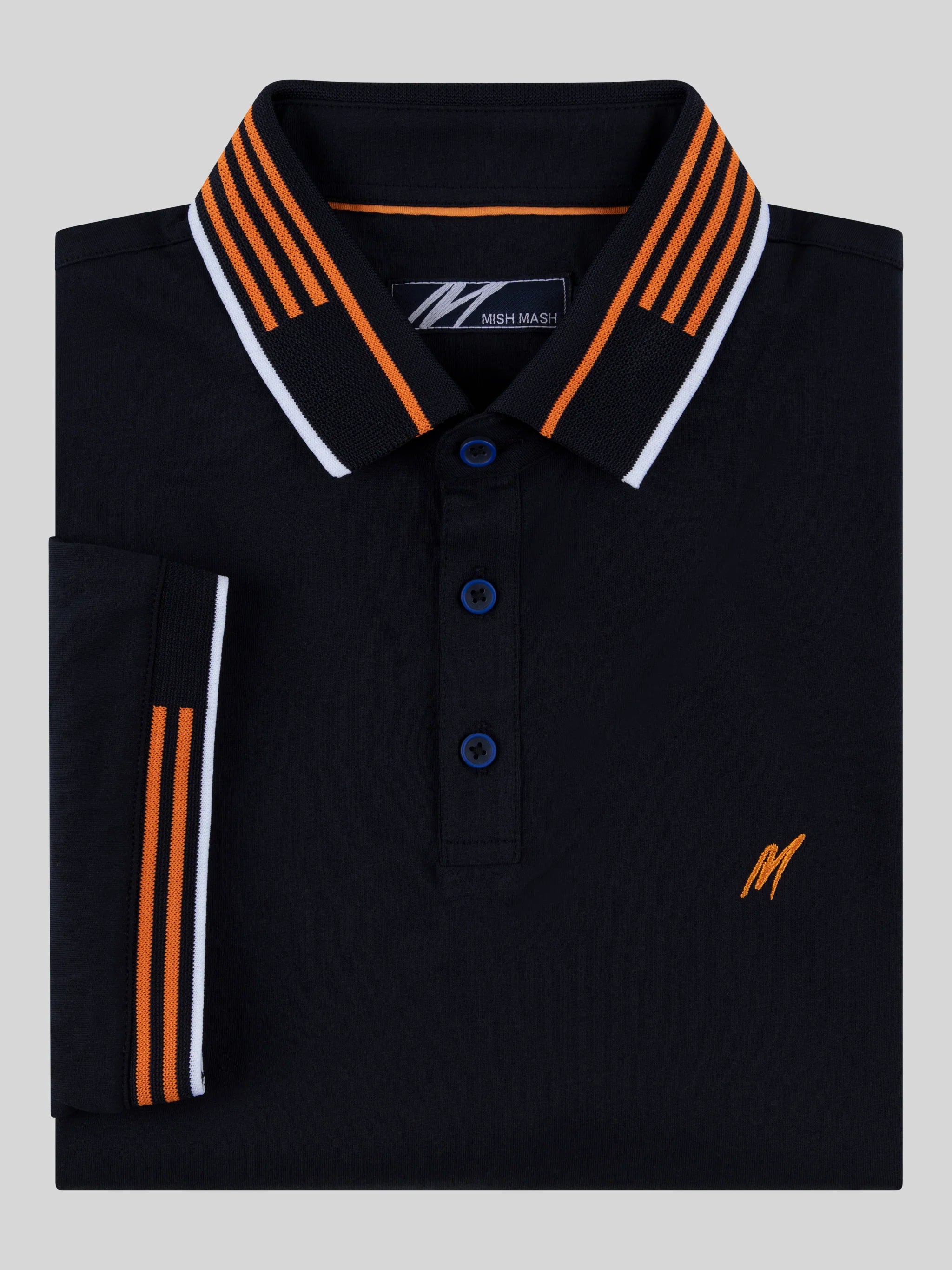 Mish Mash Oslo Polo Navy/Orange - 097