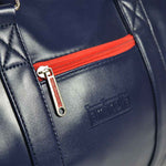 Load image into Gallery viewer, Lambretta Retro Sports Bag Small Navy/White - Raw Menswear
