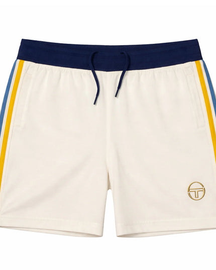 Sergio Tacchini Monte Velour Shorts Ecru/Blue