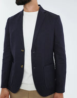 Load image into Gallery viewer, Threadbare Luxe Men&#39;s Stone Linen Blend Blazer - Raw Menswear
