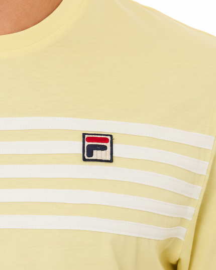 FILA Hanford Striped Tee Double Cream/White