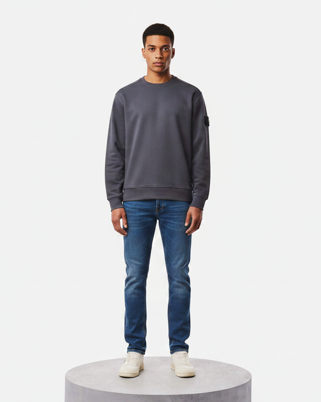Weekend Offender Thunder Sweater in Ash Grey