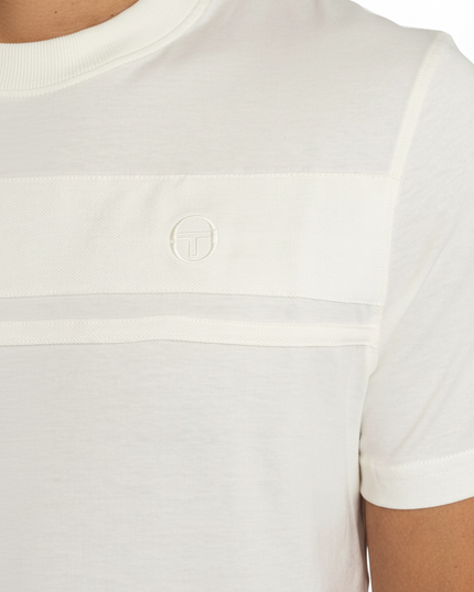 Sergio Tacchini Tonal Dama Tee in Gardenia