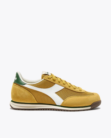 Diadora CROSS Low Profile Suede Trainer Harvest Gold/Greener Pastures  