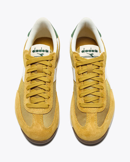 Diadora CROSS Low Profile Suede Trainer Harvest Gold/Greener Pastures  