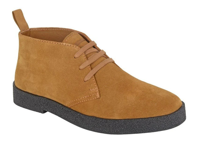 Roamers M759TS Revolver Mens Suede Desert Boots in Tan