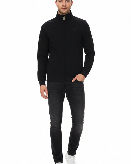 Sergio Tacchini Damarindo Track Top Black - Model Shot