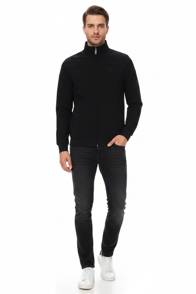 Sergio Tacchini Damarindo Track Top Black - Model Shot