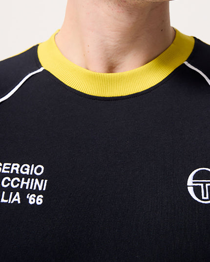 Sergio Tacchini Ghibli Davis Tee Black/Mango Mint/White