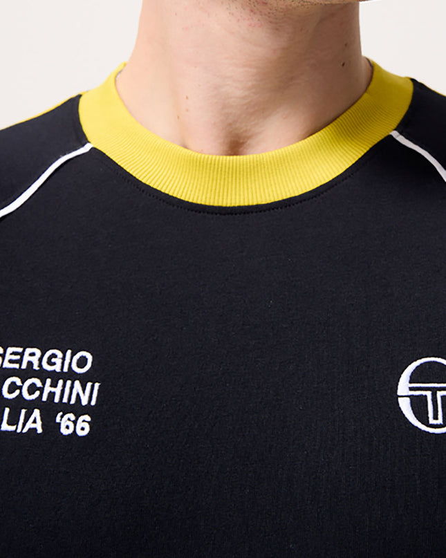 Sergio Tacchini Ghibli Davis Tee Black/Mango Mint/White