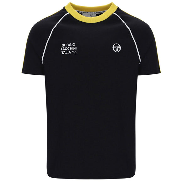 Sergio Tacchini Ghibli Davis Tee Black/Mango Mint/White