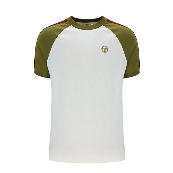 Sergio Tacchini Hadow Ringer Tee Gardenia/Avocado