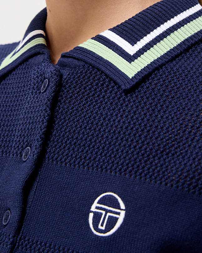 Women's ST Sienna Knit Polo Maritime Blue - 023
