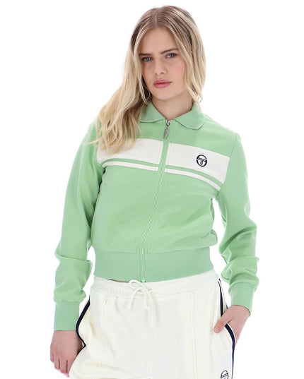 Sergio Tacchini Womens Miss Masters Track Top in Quiet Green