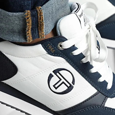 Sergio Tacchini Bergamo Trainers White/Vintage Indigo - 1451 Raw Menswear