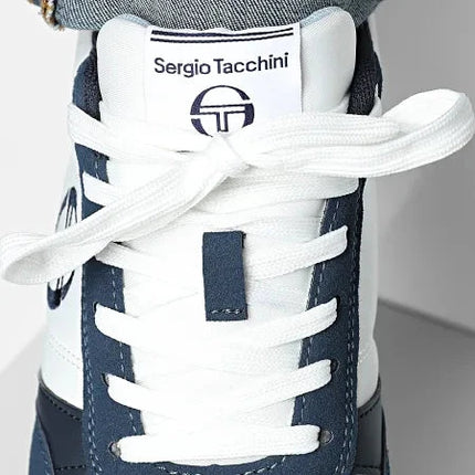 Sergio Tacchini Bergamo Trainers White/Vintage Indigo - 1451 Raw Menswear