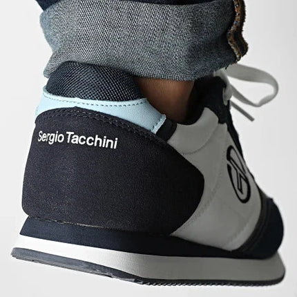 Sergio Tacchini Bergamo Trainers White/Vintage Indigo - 1451 Raw Menswear