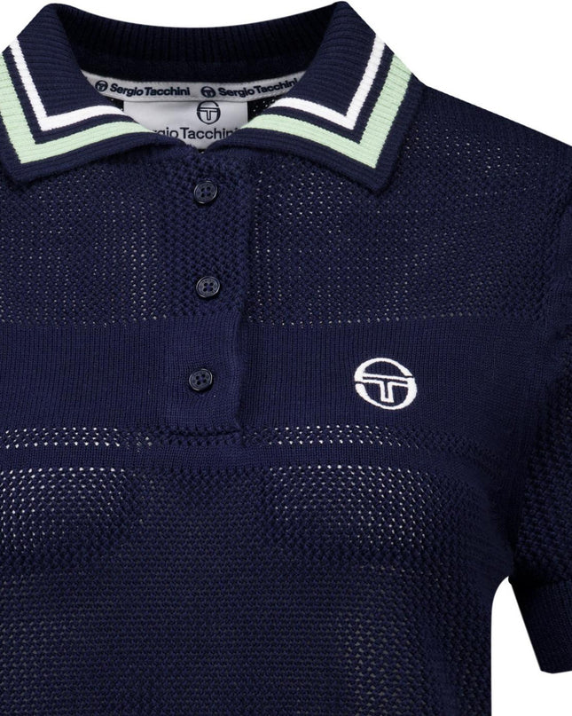 Women's ST Sienna Knit Polo Maritime Blue - 023