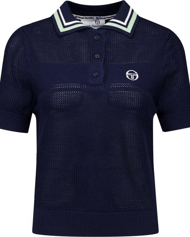 Women's ST Sienna Knit Polo Maritime Blue - 023