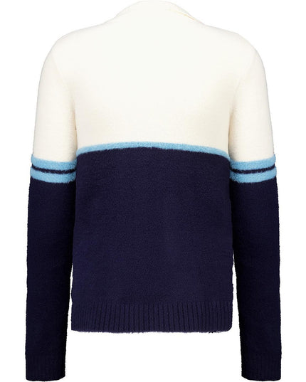 Sergio Tacchini Orion Brushed Knit Track Top Gardenia/Milky Blue - 595