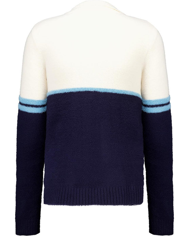 Sergio Tacchini Orion Brushed Knit Track Top Gardenia/Milky Blue - 595