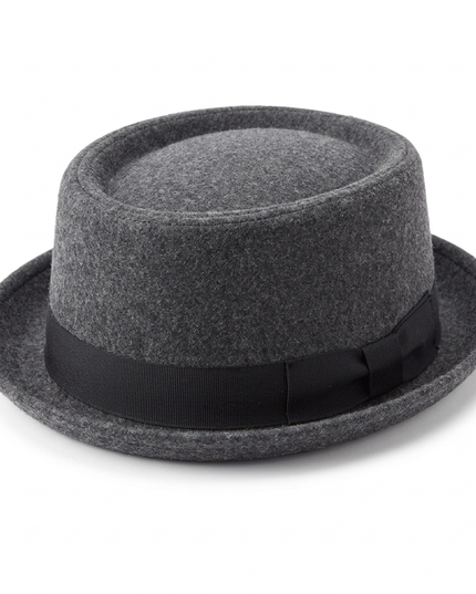 Heritage Felt Pork Pie Hat 427 Charcoal