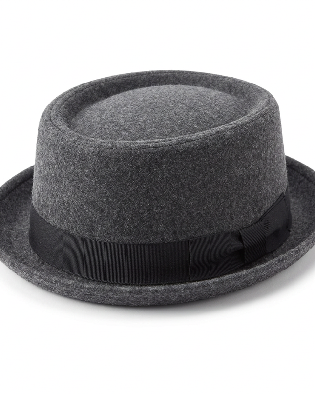 Heritage Felt Pork Pie Hat 427 Charcoal