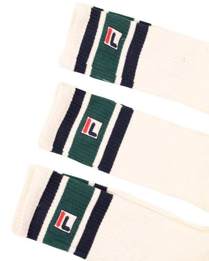 Fila Russell 3 Pack F-Box Heritage Crew Socks 